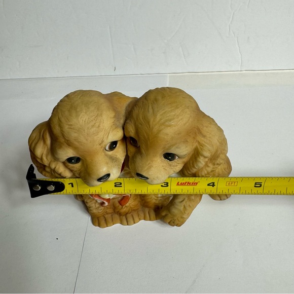 Vintage Homco puppies. Masterpiece Porcelain by Homco 1988 with adorable faces - Picture 10 of 11